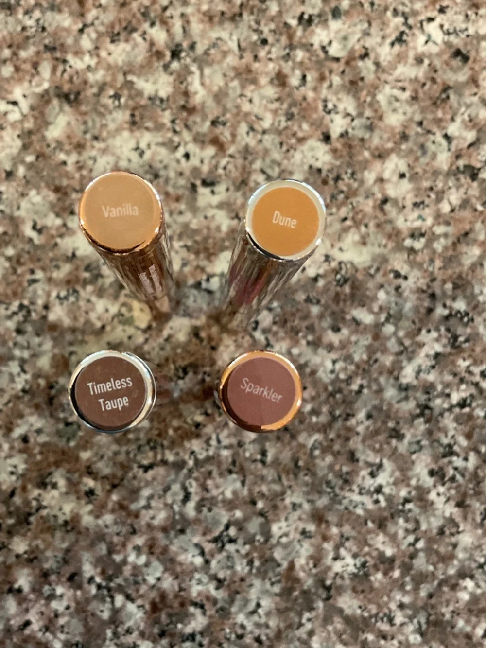 Mally Evercolor Shadow Sticks Set of 4 Vanilla Timeless Taupe Dune Sparkler